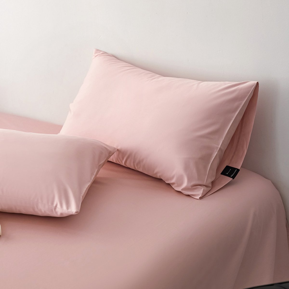 Kussensloop 100% Katoen – S100 Hoge Dichtheid – Peach Fuzz – 60×70cm (set van 2) – Zacht, Ademend & Antibacterieel-LichtRose