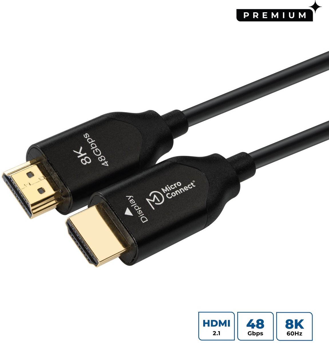 Microconnect HDM191915V2.1OP HDMI kabel 15 m HDMI Type A (Standaard) Zwart