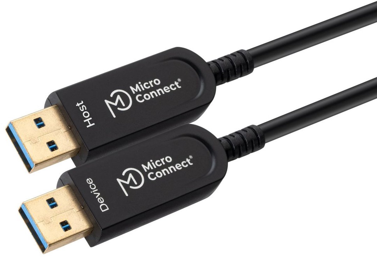 Microconnect USB3.0AA15BOP USB-kabel 15 m USB 3.2 Gen 1 (3.1 Gen 1) USB A Zwart