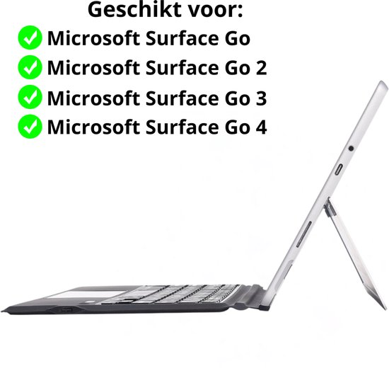 Wireless Bluetooth Keyboard with Touchpad for Surface Go 3 (2021), Go 2 ( 2020), Go (2018), for Windows, Slim Rechargeable Keyboard Ergonomic Typewriter with Trackpad