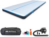 MMS Airtrack Blauw - Tapis de gymnastique | 3 mètres x 1,5 M x 0 M | Étanche | Gonflable | INCL. pompe électrique et accessoires