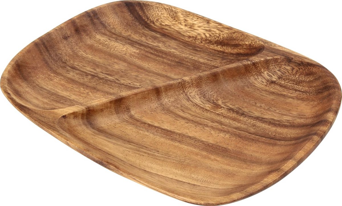 Houten Rechthoekig Dienblad met Handvatten - 280 mm x 215 mm