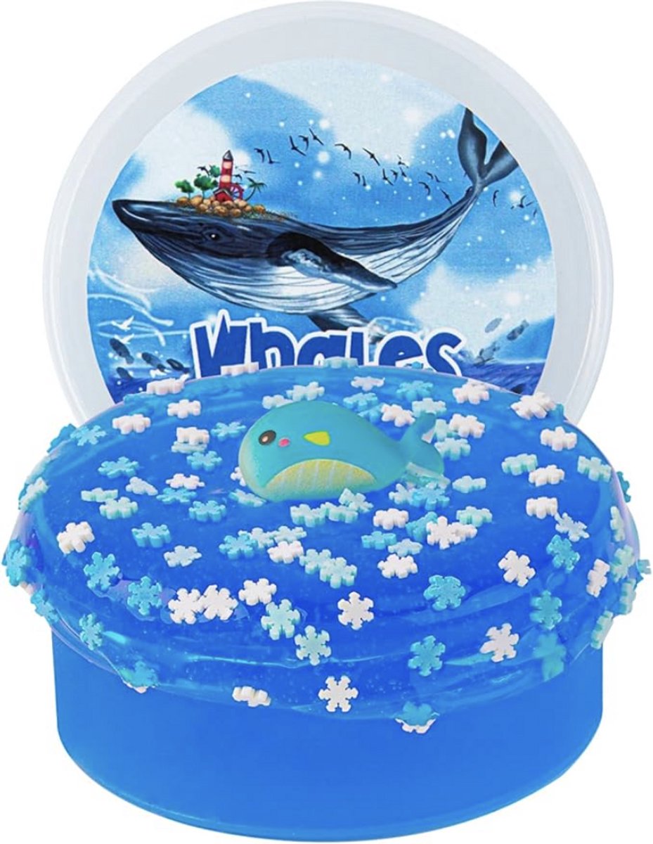 Blue whale slime for kids- birthday gifts- relaxation for kids