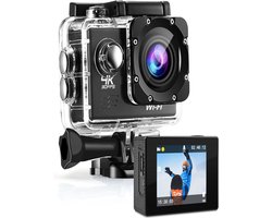 Koopkrachtig - Action Camera - Vlog camera - Dashcam - Beeldstabilisatie - Actiecamera - Onderwatercamera - 30Fps - Inclusief 64 GB SD kaart en Accessoires