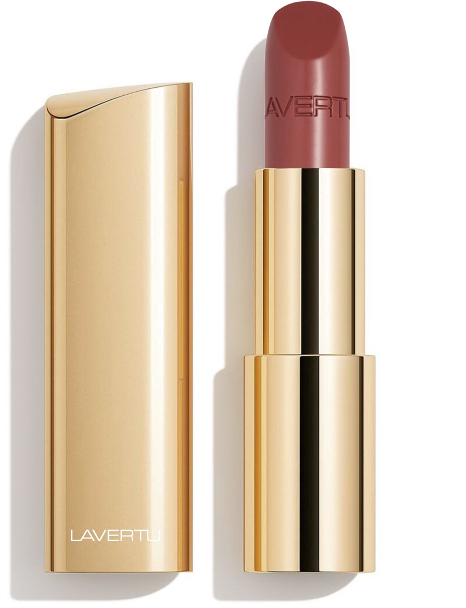 LAVERTU - Lipstick Nature – Natuurlijke Lipstick met Halfmatte Finish – 34 Metanoia Rose | Romige, Lichte Textuur | Hydraterend & Verzorgend met Ricinusolie & Bijenwas