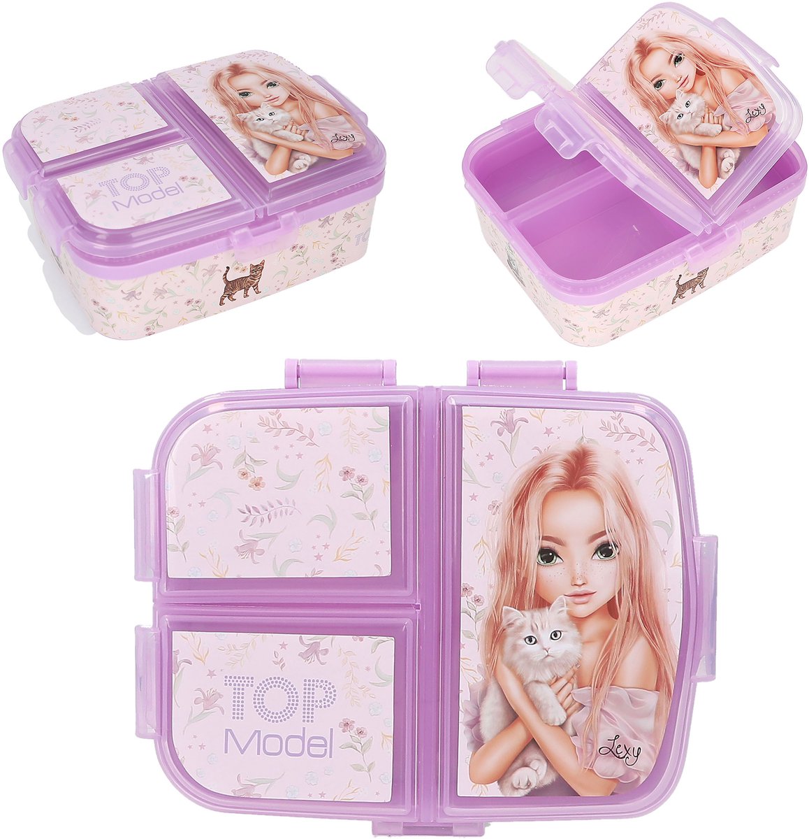 Depesche - TOPModel broodtrommel XL - BLOOMING KITTY
