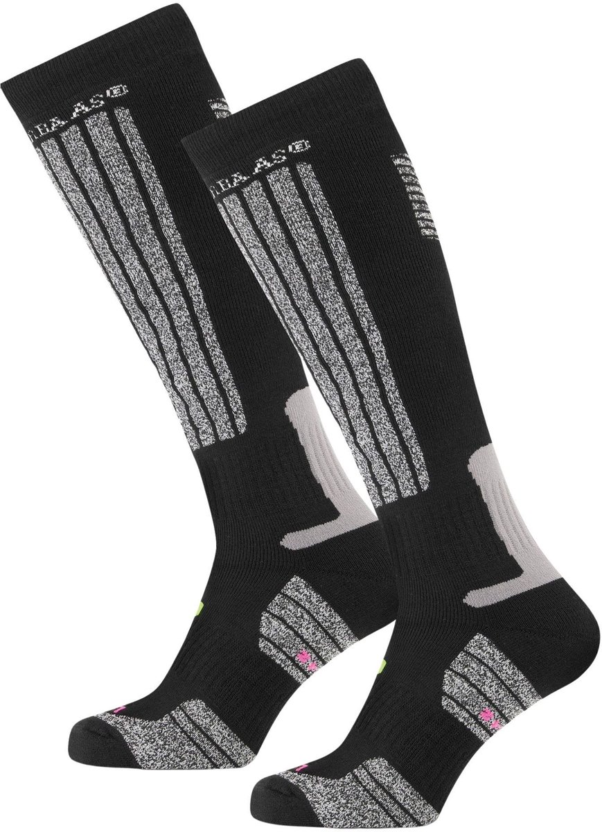 Poederbaas Skisokken Senior 2-pack Zwart