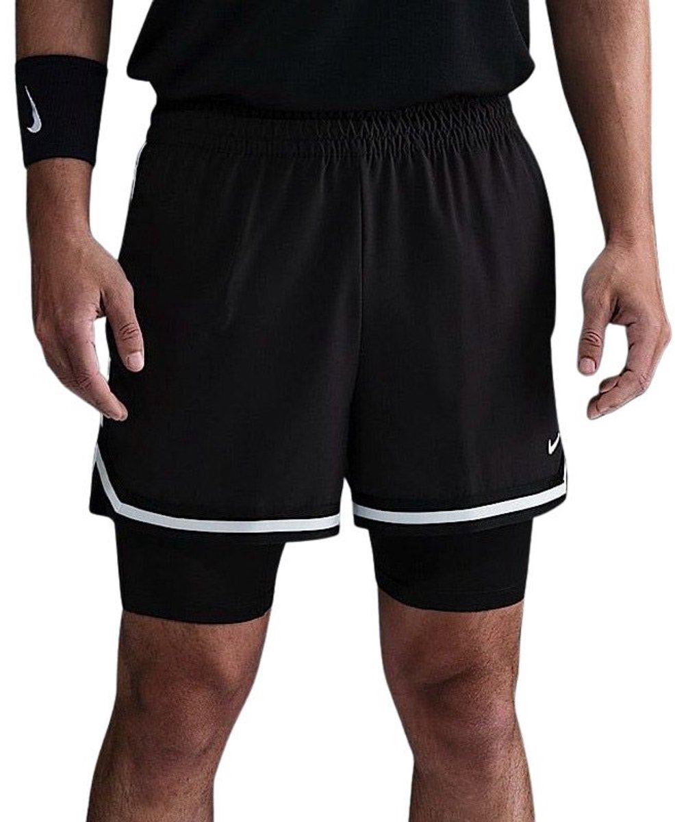 Nike Dri-FIT DNA 2in1 4IN Short Heren Zwart