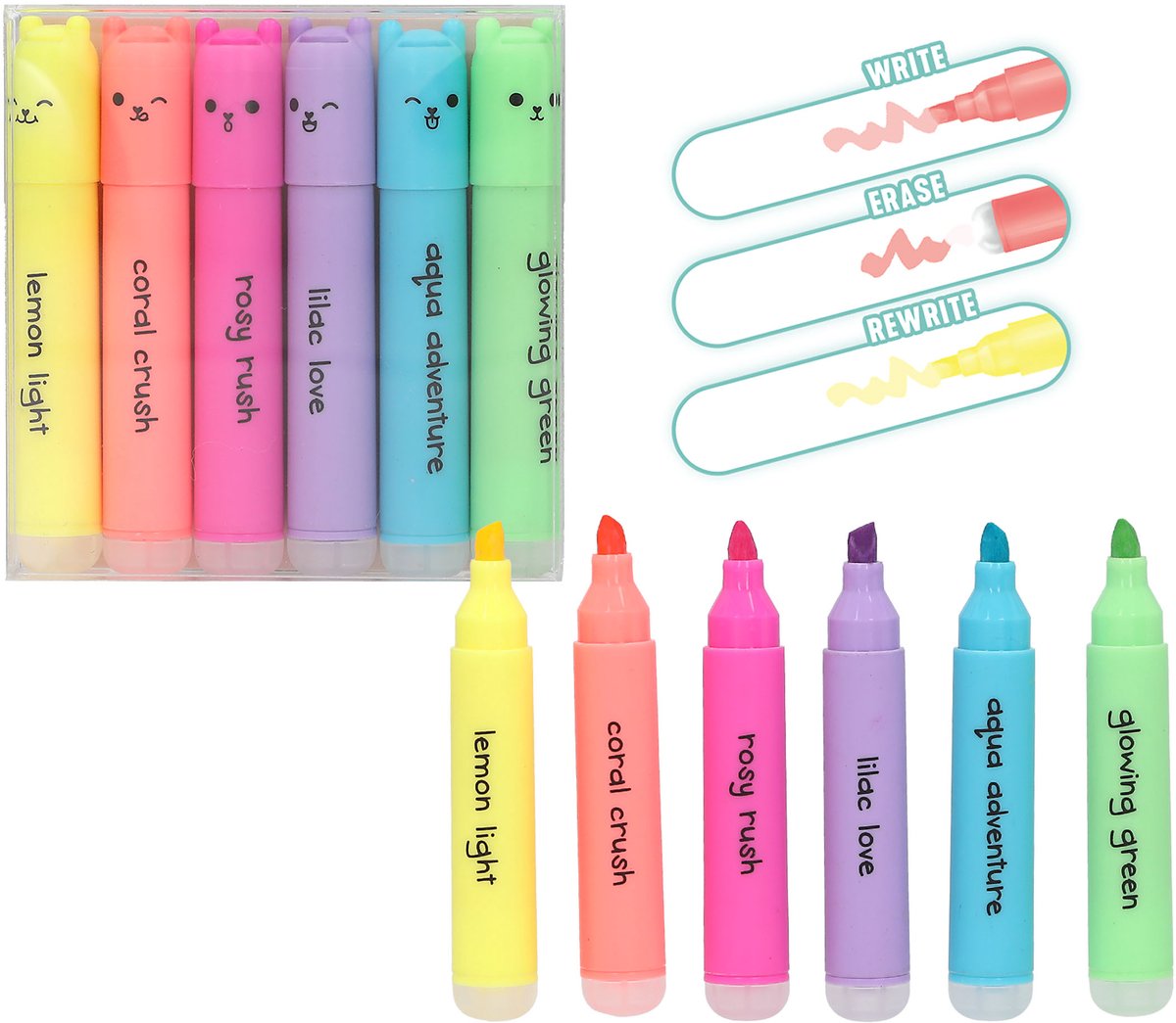 Depesche - PENfection uitgumbare mini tekstmarkers