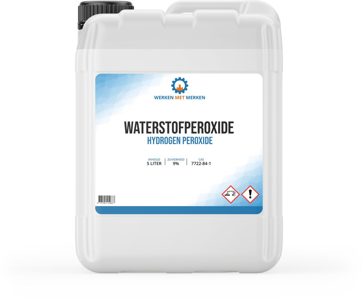 Waterstofperoxide 9% – 5 liter - Hydrogen Peroxide - Zuurstofwater