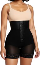 Corrigerende High Waist Short - Shapetape - Zwart - Body Shaper - Corrigerend Broekje - Shapewear Dames - Corrigerend Ondergoed - Afslankbroek - Shapewear Buik - Waist Trainer - Korset - Bodyshaper Dames - Corrigerende Boxershort