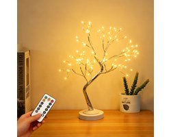 Aigostar Lichtboom met Lichttakken - USB & Batterij - Met afstandsbediening - Kersttakken - Woonkamer - Slaapkamer - Decoratie - Nachtlampje - Warm Wit Licht