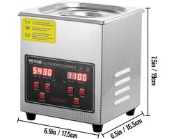 Lunekiss Ultrasone Reiniger 1,3L – Sieradenreiniger en Zilverpoets voor Sieraden, Brillen, Horloges en Meer