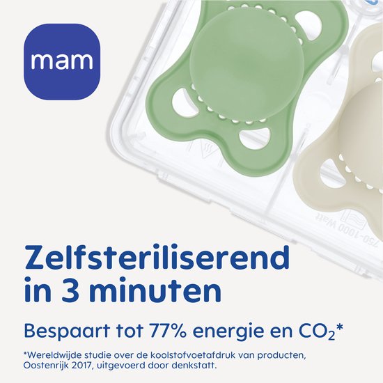 MAM Fopspeen Pure Night Siliconen - 16+ maanden - roze - 2 stuks - Glow in the dark fopspeen van MAM — afbeelding 3