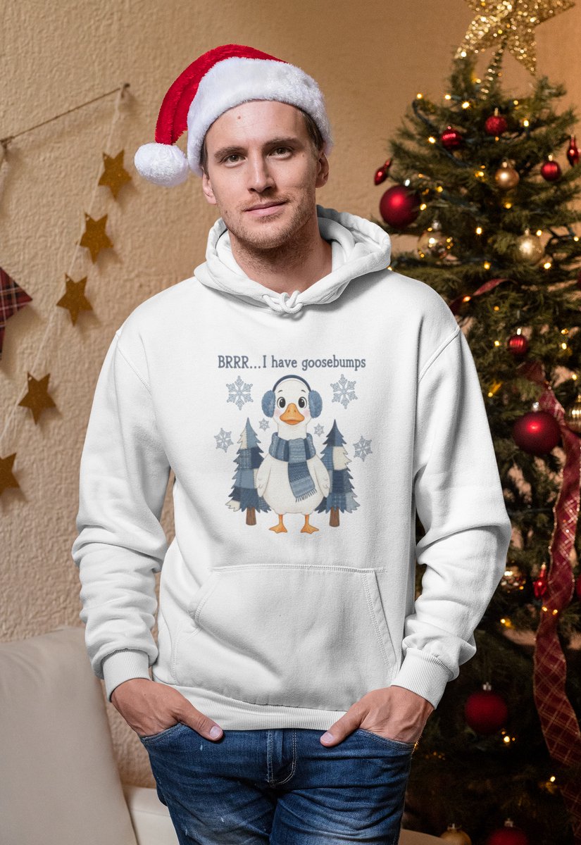Goosebumps - Kersttrui - Kerst Trui Wit - Grappig Kersttrui - Maat M - Limited Edition