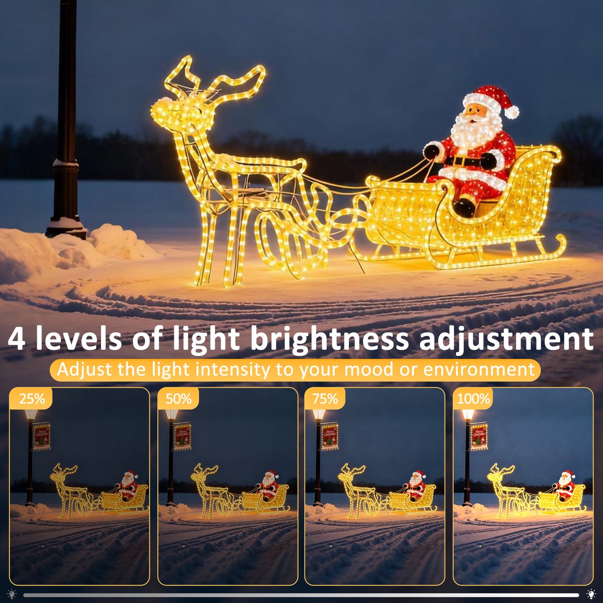 LED Lichtslang met 8 Modi, Timer & Dimmer – IP44 voor Binnen & Buiten – Warm Wit – 20m – voor Kerst & Tuin – foto 6