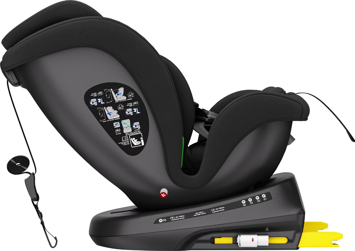 Ding Aiden 360° Isofix Autostoel - Groeit mee tot 12 jaar thumbnail 2