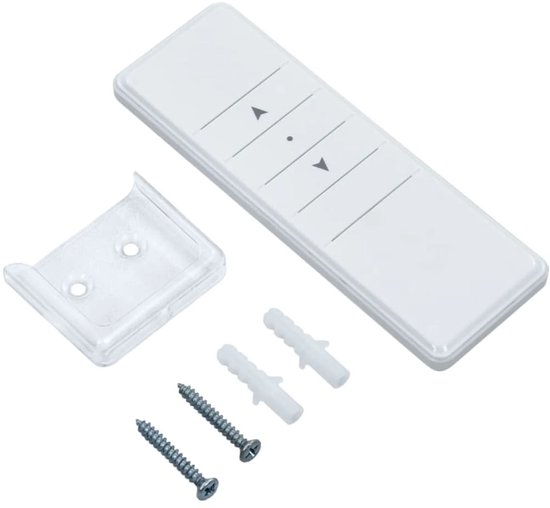 vidaXL - Luifel - automatisch - uittrekbaar - 400x350 - cm - blauw - en - wit