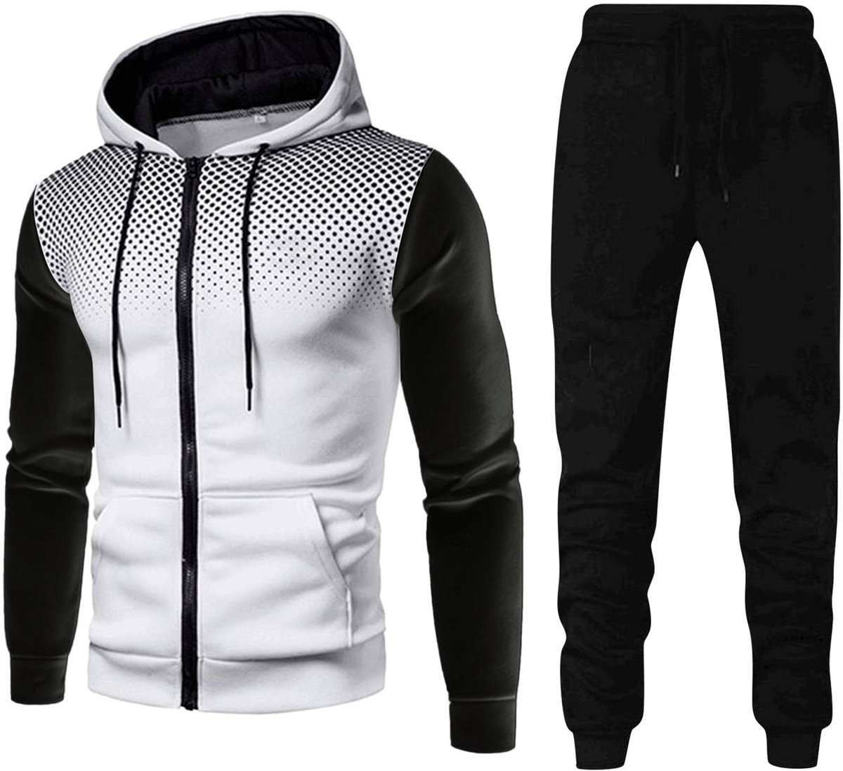 YOUTHUP Heren Amerikaanse sportkleding - stippenpatroon - M