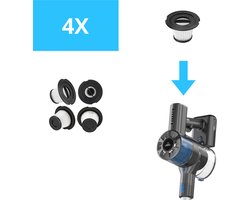 Innova Essentials - Hepa Filter - Voor Innova PowerVac Steelstofzuiger - 4 stuks