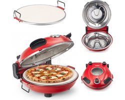 COIL Pizzaoven, pizzamachine, pizza-uitrusting, keukensteenoven, minipizzaoven, steendiameter: 31 cm, max. temperatuur: 420 °C, vermogen: 1200 W, 230 V/60 Hz