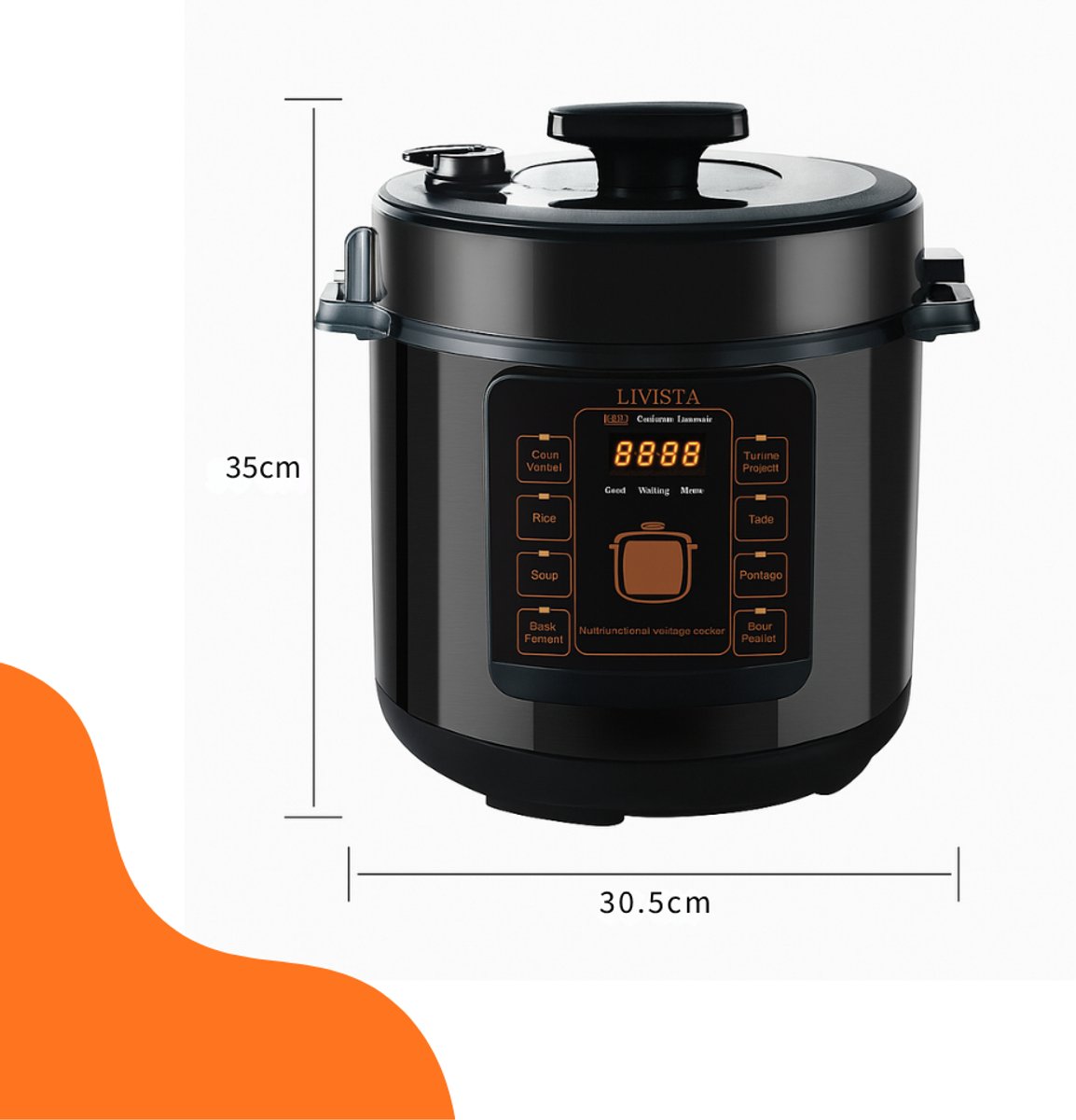 WM Handel Rijstkoker met Stomer 6L - 1000W Anti-aanbak - afbeelding 2