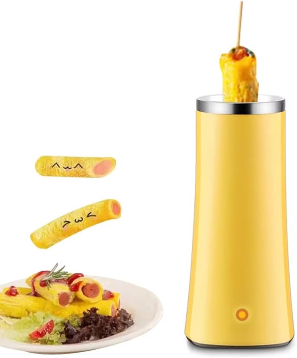 Mini automatische elektrische eierkoker voor gekookte eieren, omeletmaker voor de lunch, multifunctioneel, draagbaar, EU-stekker