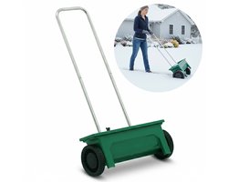 Muntel® Strooiwagen | Strooikar | Zoutstrooier | Verstelbaar | Winter | Zout | Ijs | Tuin | Terras | 12 L
