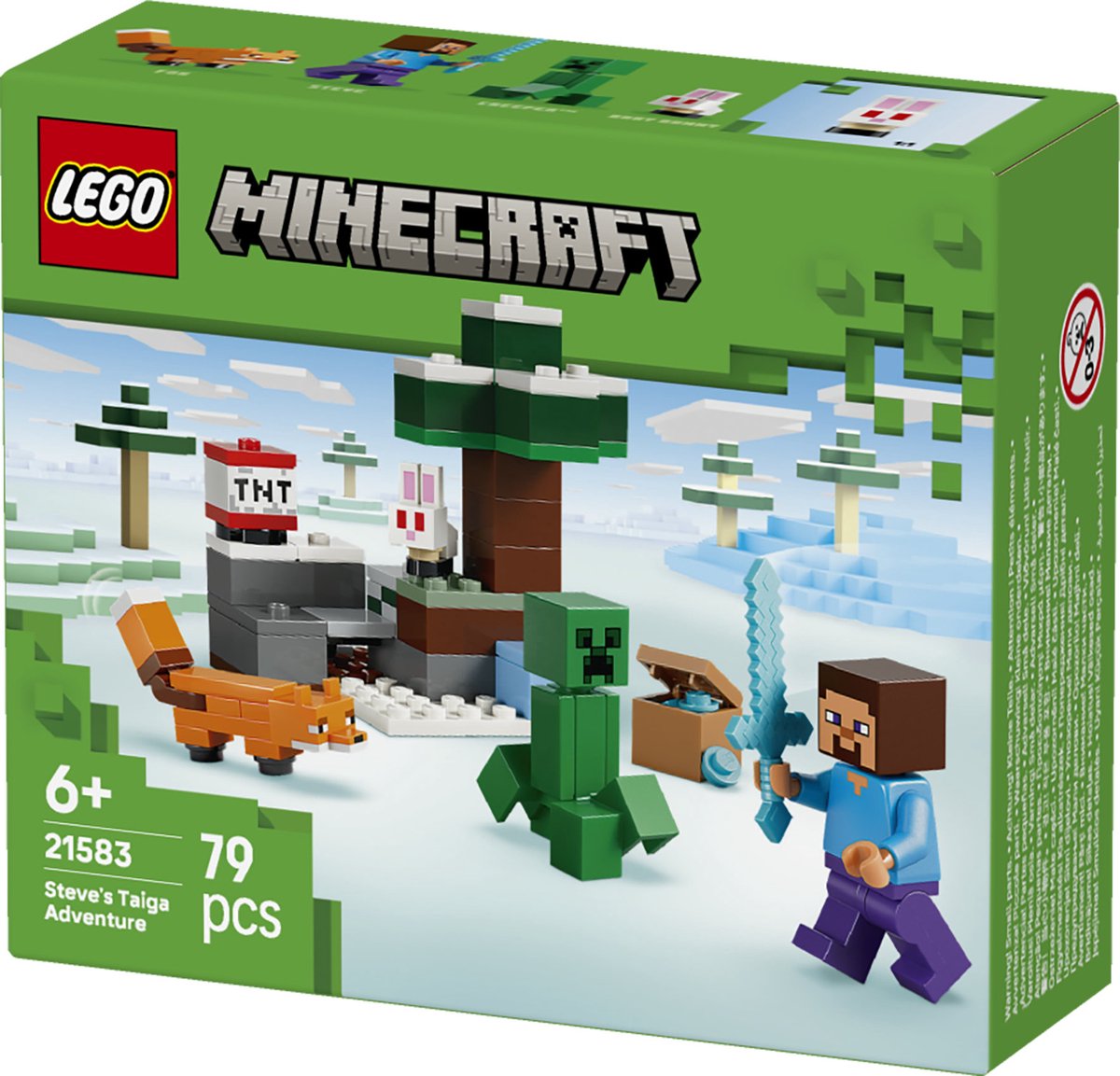 LEGO Minecraft Steve's Taiga-Avontuur Videogame Bouwpakket voor Kinderen - 21583 — afbeelding 13