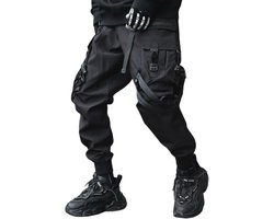 Heren Techwear Broek Japanse Streetwear Goth Zwart Cargo Jogger Mode Tripp Cyberpunk Broek