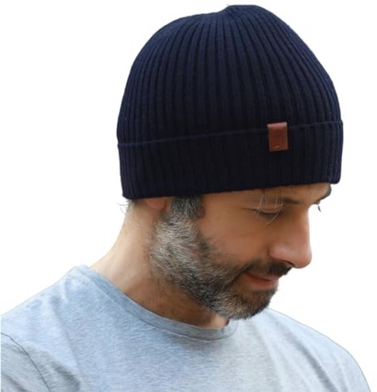 Ruige Muts 100% Merino wollen muts voor mannen en vrouwen - Wintermuts met fleece ...