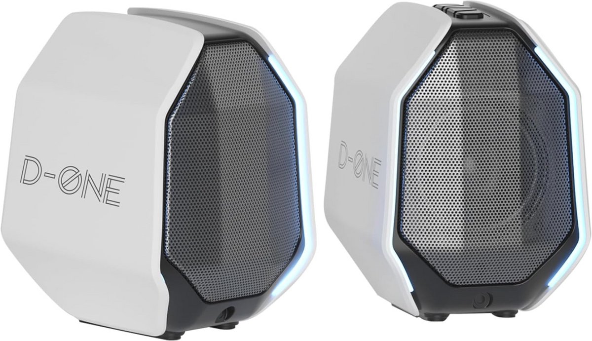 30W Gaming Luidsprekers met RGB Verlichting - Bluetooth en USB Connectiviteit voor PC, Laptop en Desktop