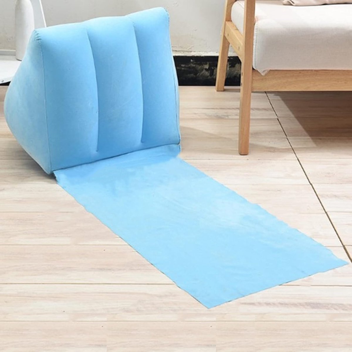 Inflatable Outdoor Sun Bath Beach Mat Cushions - Flowing Beach Chairs met Backrest - Inflatable Sun Lounger voor Portable Travel Camping