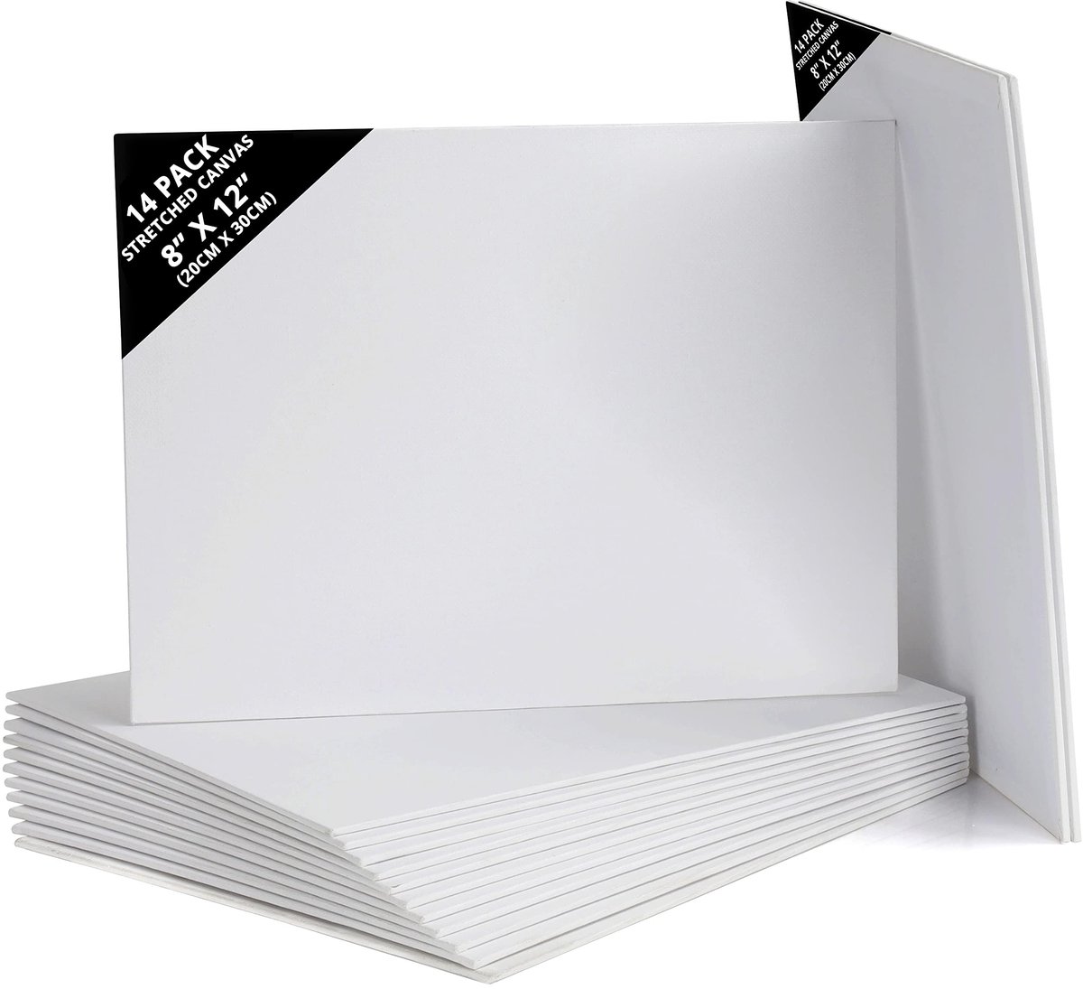 IMPERATORIS® Canvas - Schilderpanelen - Schildercanvas - Schilder doek - Geschikt voor Acryl, Olie- en Wquarelverf - Perfect voor Kleine tot Middelgrote Schilderijen - Hoogwaardige Kwaliteit Canvas - 14 Stuks