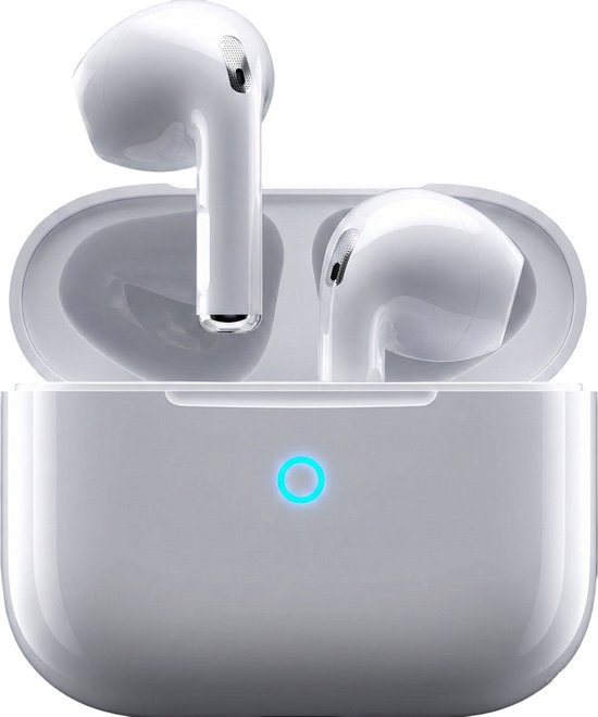 GØDLY X Premium Draadloze Oordopjes - Bluetooth - Oortjes Draadloos - Sport Earpods - Geschikt voor Apple & Samsung - Wit