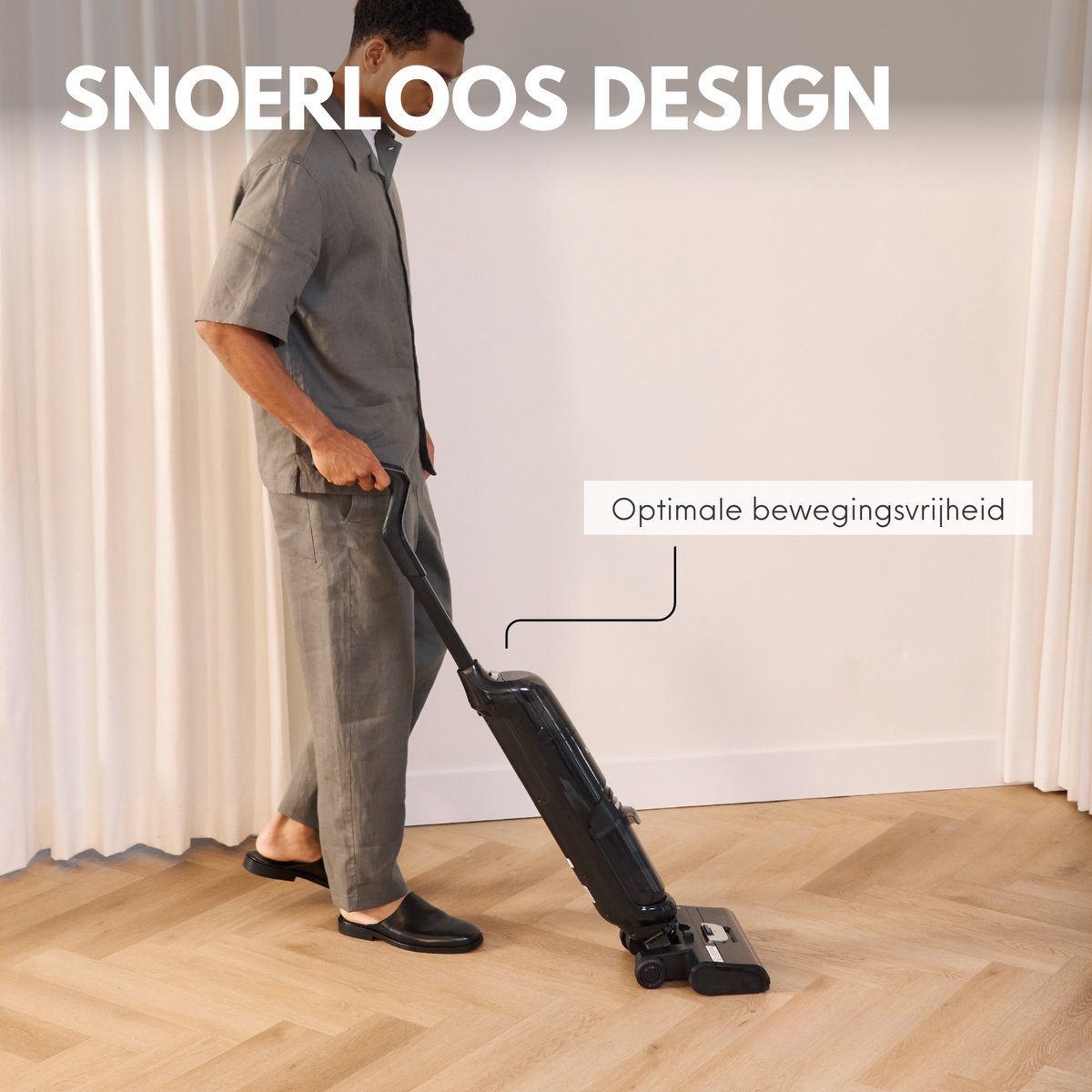 RYER DualForce Vloerreiniger - Draadloze Stofzuiger & Dweil in 1 - Nat & Droog Reinigen - Zelfreinigend - 3 Snelheden - Zelftrekkende werking - 35 min Accuduur - Twee-Tank Systeem - Lichtgewicht — afbeelding 4