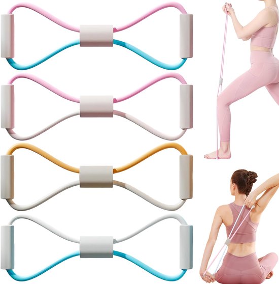 Weerstandsbanden - Gym - Voor De Sportschool Of Thuis - 5 Verschillende Weerstandsniveau S Handleiding Met Oefeningen Resistance Band