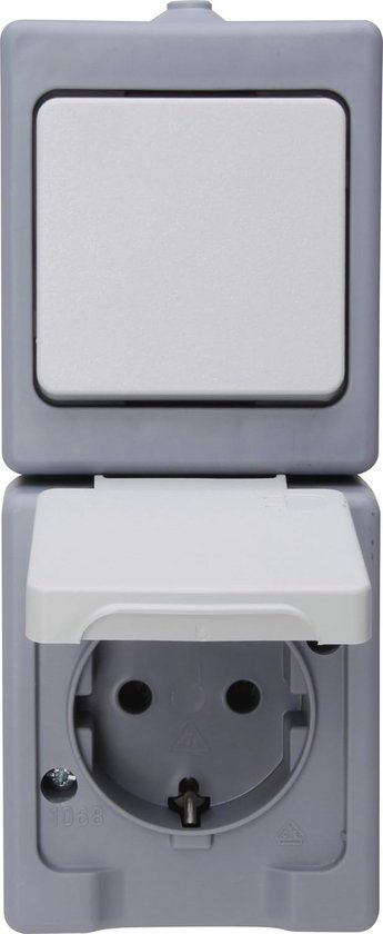 REV 0511571777 AquaForm, seri şalter, nemli ortam IP44, tek kutuplu, sıva üstü