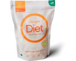 Orangefit Diet Vegan Afslankshake - Maaltijdvervanger / Maaltijdshake - Afvallen & Diëten - 850g (13 shakes) - Vanille - Nr 1 Consumentenbond