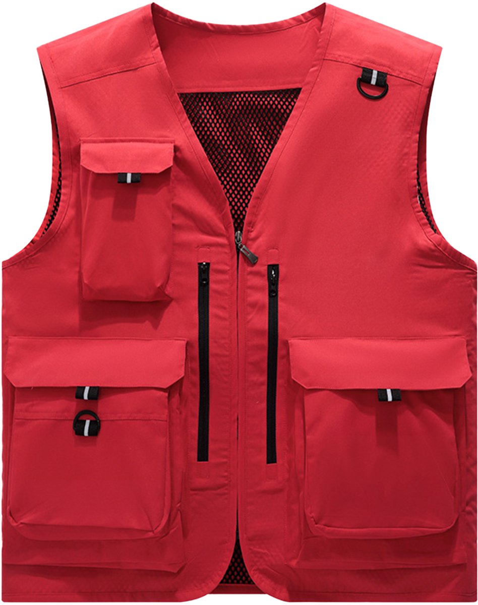 YOUTHUP Heren outdoor casual vest - 3D patchtas - XXL