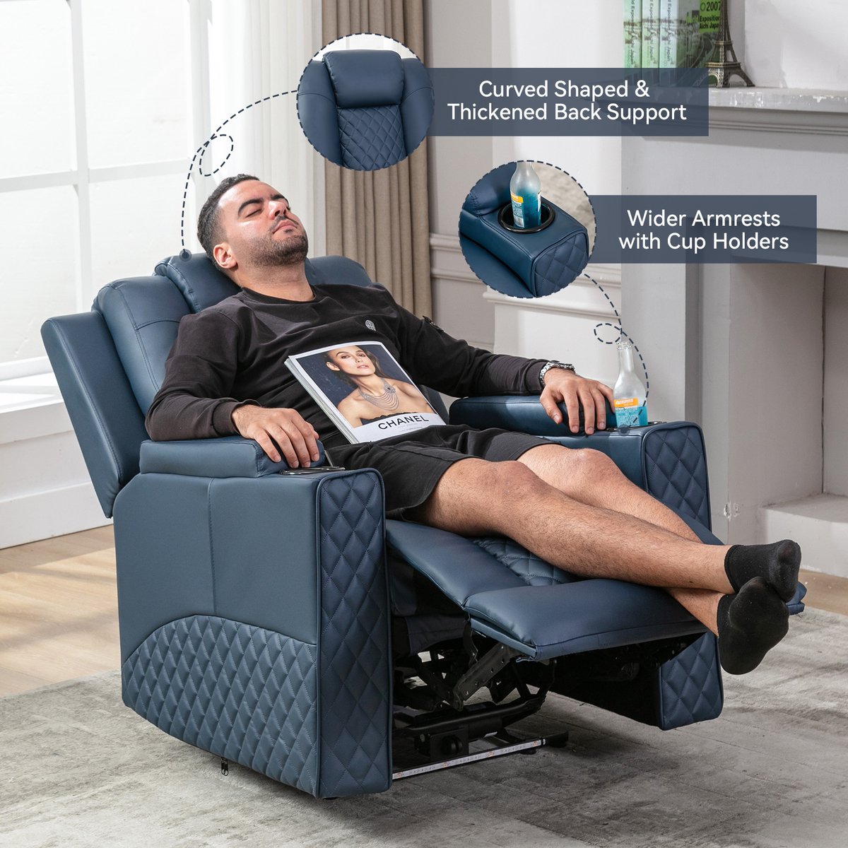 Relaxstoel Elektrische Televisiestoel Relaxstoel Ligstoel - afbeelding 3