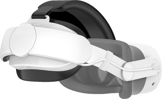 JustValue Elite Strap met Accu en VR Cover geschikt voor Meta Quest 3 - 6000mAh - Verstelbare Hoofdband - VR-Bril Accessoires - Geschikt voor Oculus Quest 3