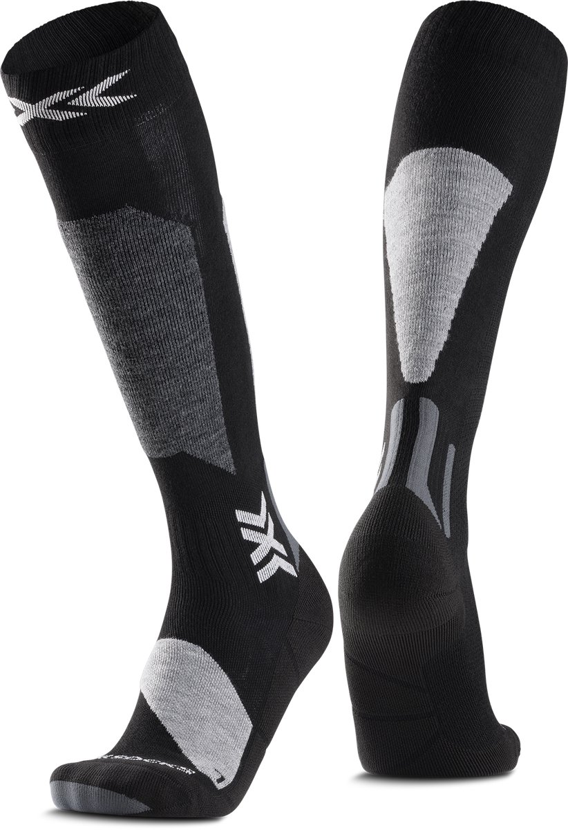 X-Socks Ski Discover OTC Skisokken /Lichtgrijs 39-41 Zwart