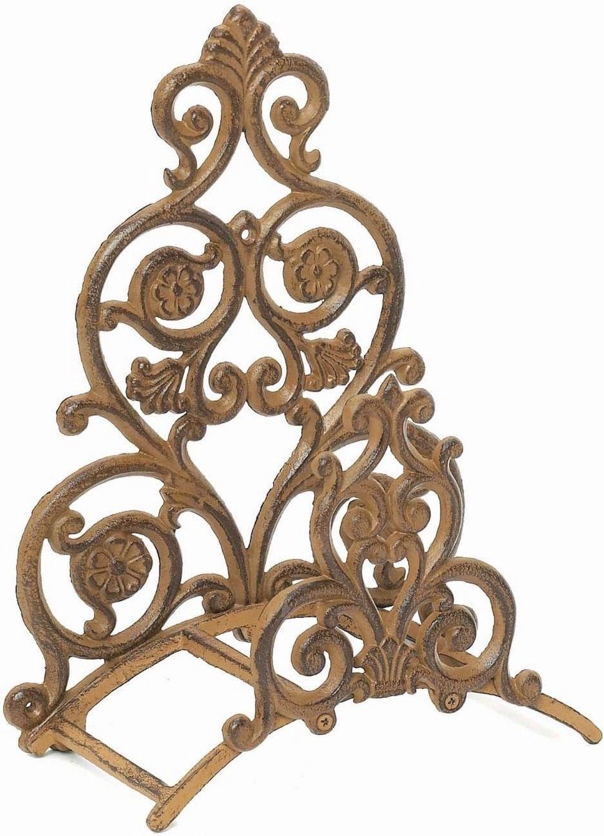 Oud Fancy Wandspoelhouder voor Tuinslangen - IJzeren Tuinslang Houder met Decoratief Desig