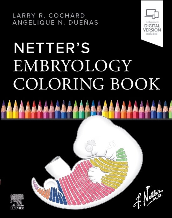 Netter Basic Science- Netter's Embryology Coloring Book - cover