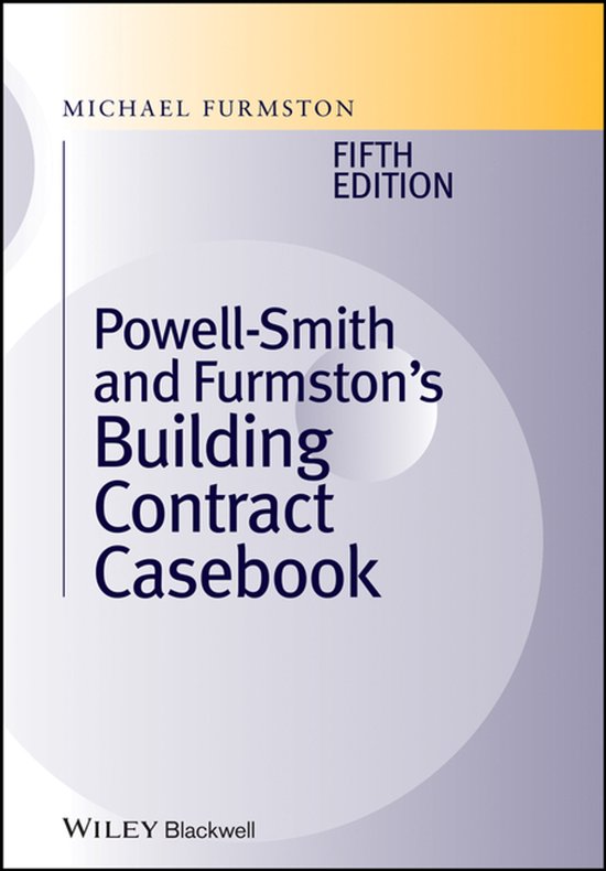 Building Contract Casebook - cover