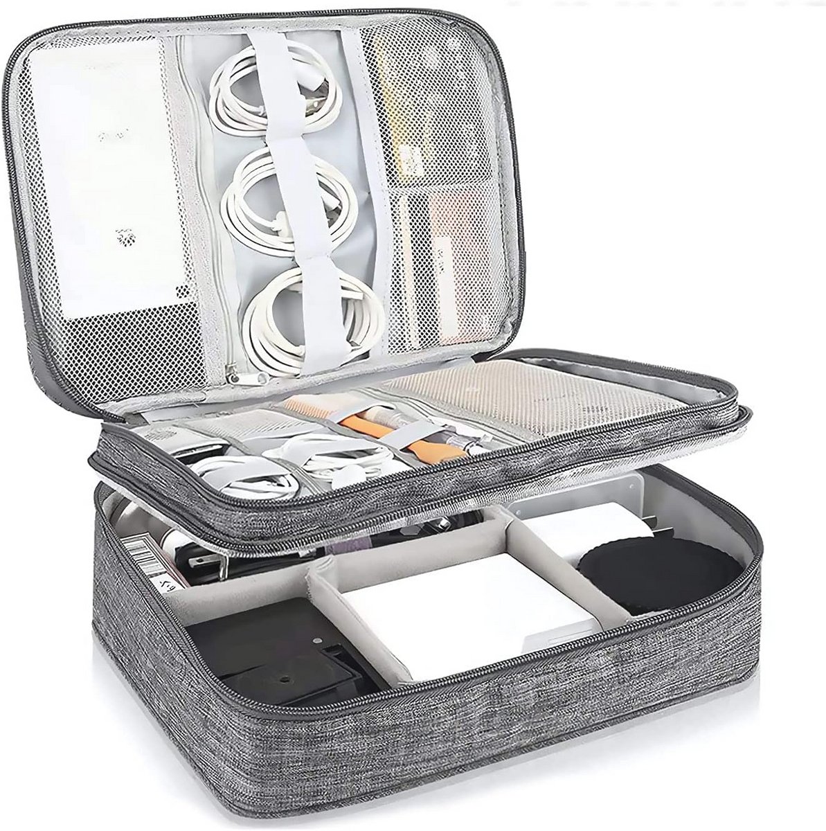 Universele Elektronica Accessoires Organizer Tas - Waterdicht en Draagbaar voor Kabels, Opladers en Powerbanks