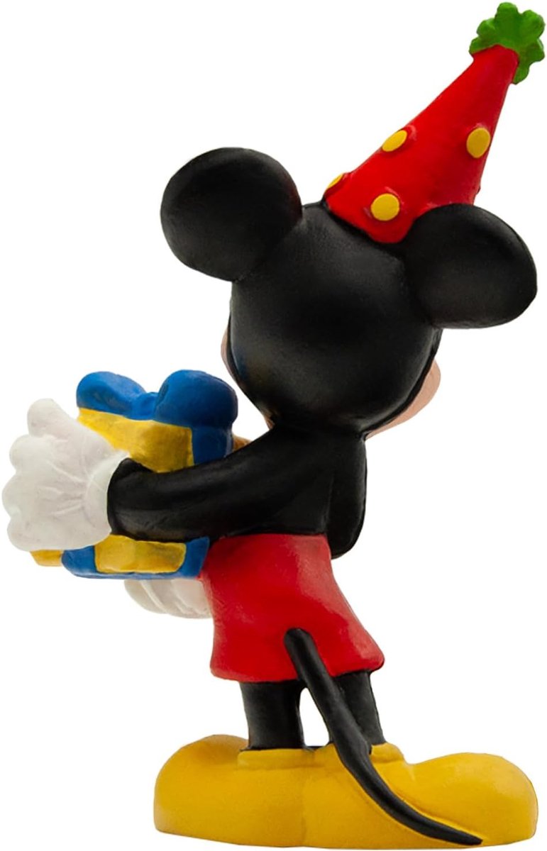 Bullyland 15348 – Speelfiguur en verzamelfiguur Mickey Mouse met cadeautje, ca. 7 cm – levensecht en detailrijk vormgegeven – ideaal als taartfiguur en klein cadeautje voor kinderen vanaf 3 jaar. — afbeelding 6