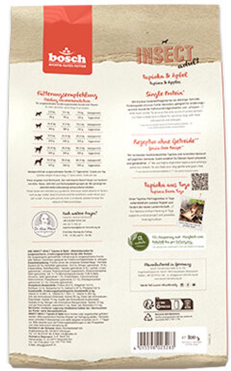 Bosch Bosch HPC Insect Adult Hondenvoer - Tapioca & Appel - 10 kg
