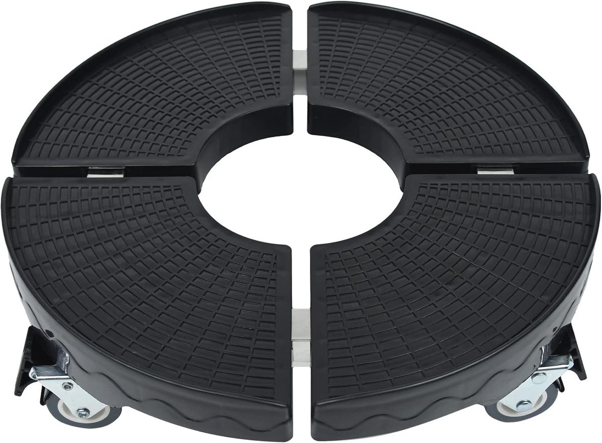 Plantenwagen met 360° draaibare wielen voor binnen en buiten - Verstelbaar van 39-52 mm, Draagvermogen 300 kg